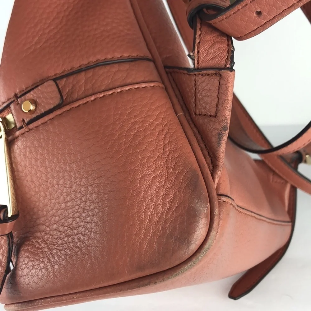Michael Kors Rhea Medium Leather Designer Chic Fashionable Backpack MK